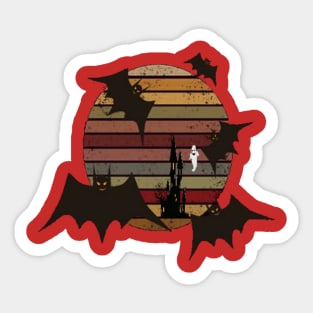 Halloween clothes for all ages - Bat , ghost and halloweentown Sticker